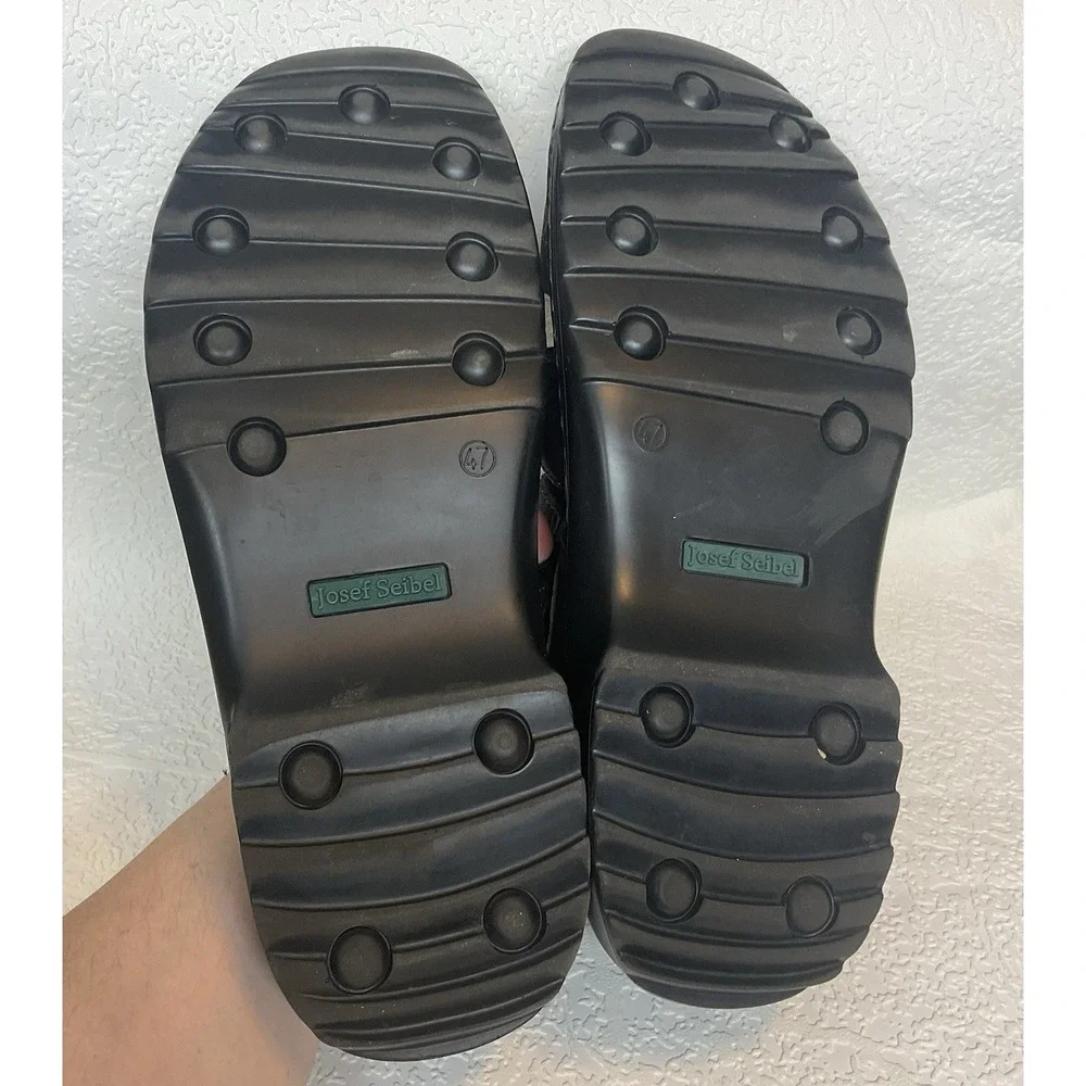 Josef Seibel Men's Fisherman Sandals Jeremy EU 47 US 13-13.5 Leather Brown